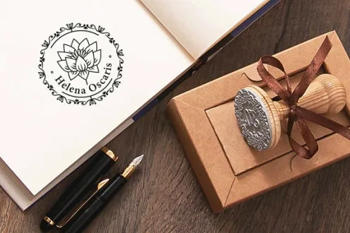 Custom Zen Lotus stamp