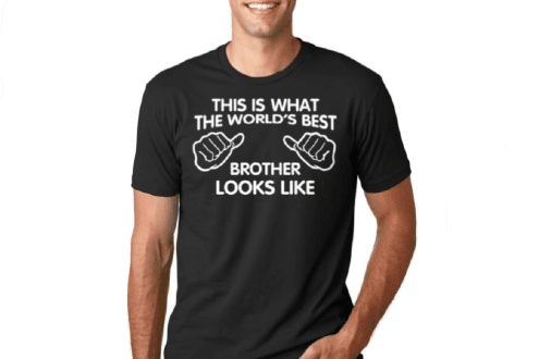 Worlds best Brother T-shirt Gift
