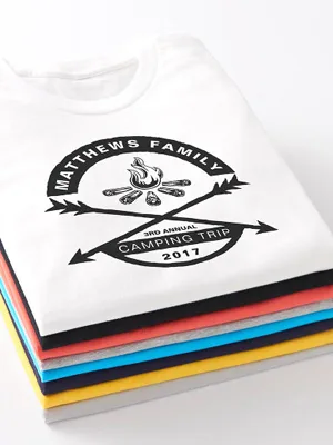 stack of Zazzle shirts